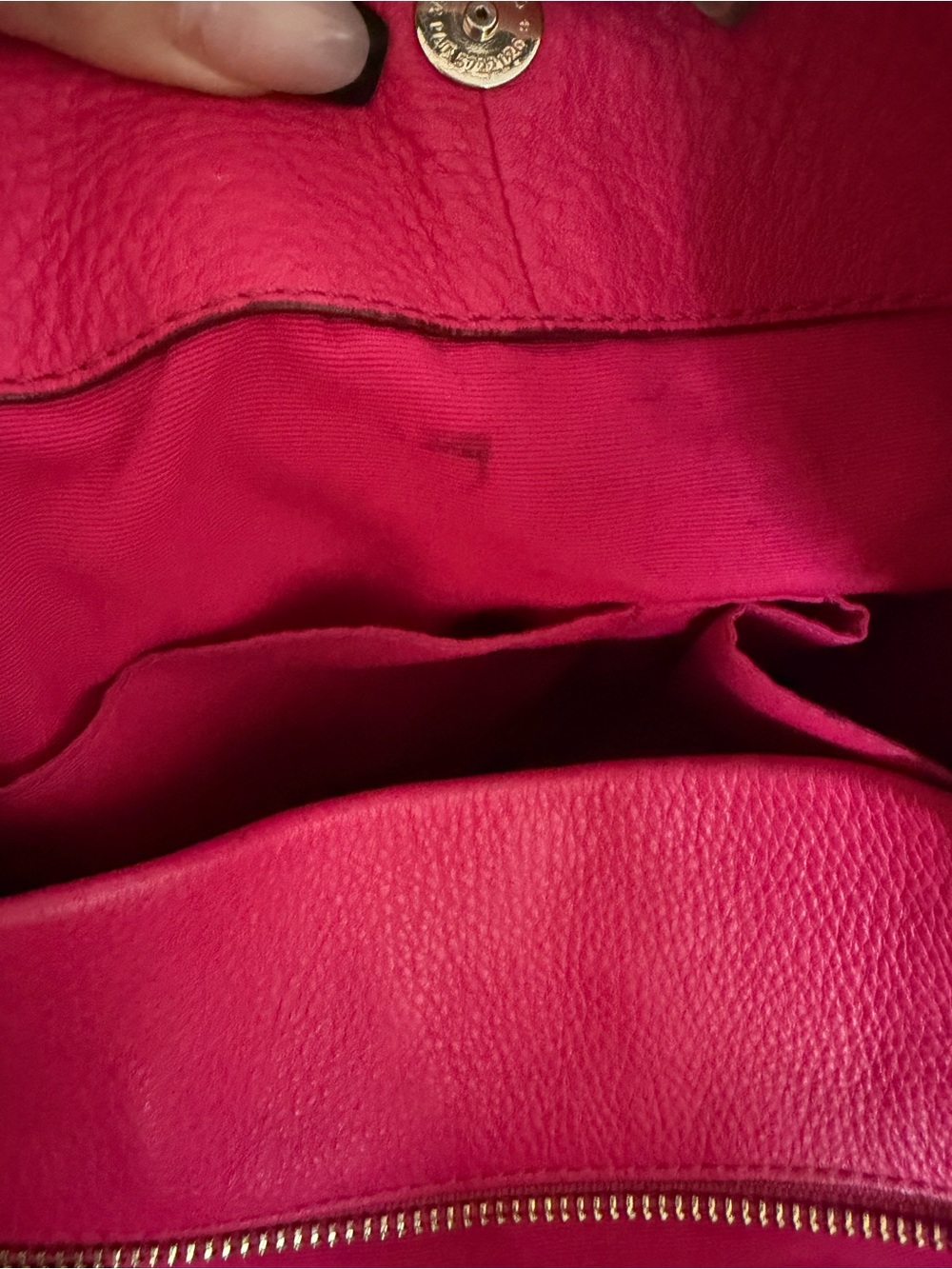 Coach Fuchsia Pink Leather Shoulder Bag - Picture 9 of 13